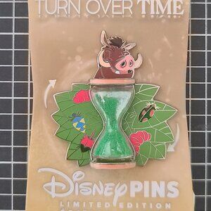 Disney Parks Turn Over Time Limited Edition Pumba Pin - NEW